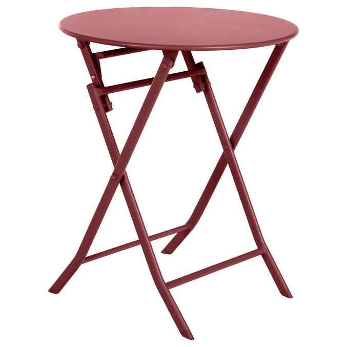 Table De Jardin Pliante Ronde Greensboro Groseille 2 Table De Jardin Pliante Ronde Greensboro Groseille – Image 2