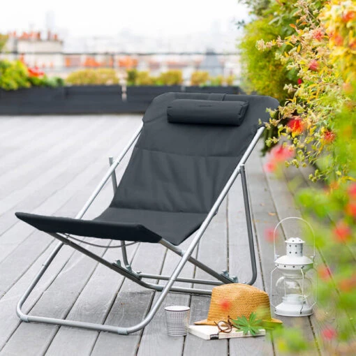 Chilienne De Jardin Pliante Bilbao Ardoise