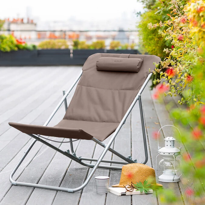Chilienne De Jardin Pliante Bilbao Taupe 1 Chilienne De Jardin Pliante Bilbao Taupe