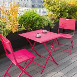 Table De Jardin Pliante Carrée Azua Graphite -Maison du jardin Magasin 00W007905E