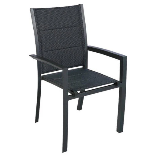 Fauteuil De Jardin Empilable Allure Gris Poivre & Graphite