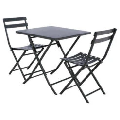 Table De Jardin Pliante Carrée Greensboro Graphite -Maison du jardin Magasin 00W008140C