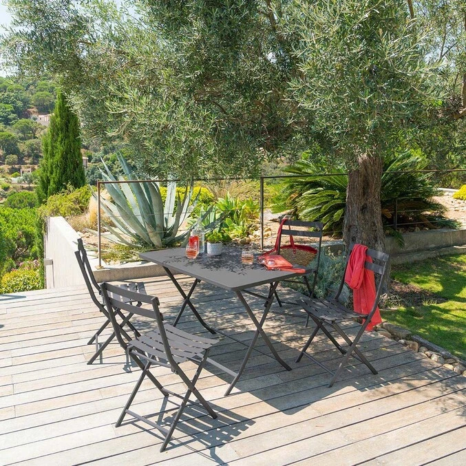 Table De Jardin Pliante Rectangulaire Greensboro Graphite 1 Table De Jardin Pliante Rectangulaire Greensboro Graphite