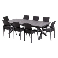 Table De Jardin Extensible Axiome Ardoise Granitée 20 Table De Jardin Extensible Axiome Ardoise Granitée -Maison du jardin Magasin 00W074399I
