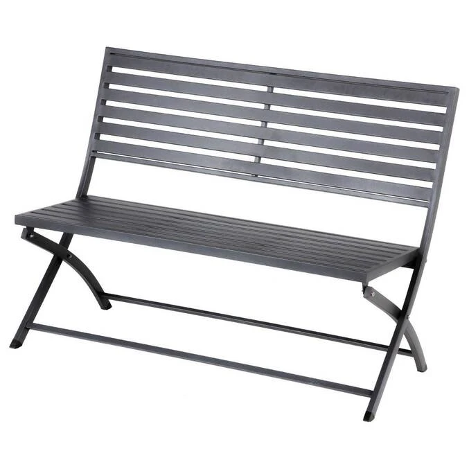 Banc De Jardin Pliant Olbia Graphite 3 Banc De Jardin Pliant Olbia Graphite – Image 3