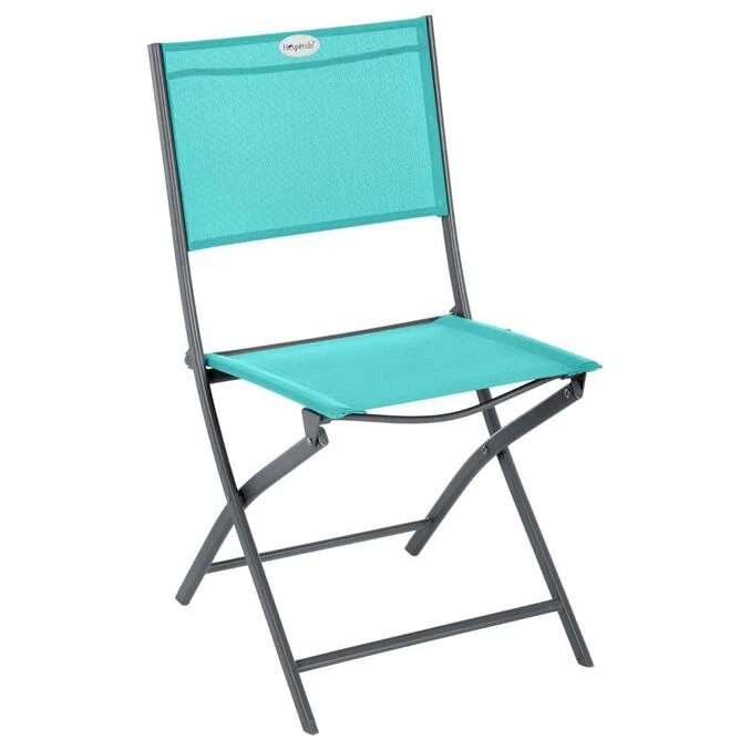 Lot De 4 Chaises De Jardin Pliantes Modula Émeraude & Graphite 2 Lot De 4 Chaises De Jardin Pliantes Modula Émeraude & Graphite – Image 2