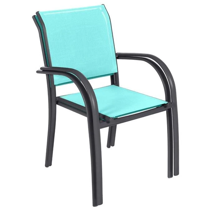 Fauteuil De Jardin Empilable Piazza Émeraude & Graphite 2 Fauteuil De Jardin Empilable Piazza Émeraude & Graphite – Image 2