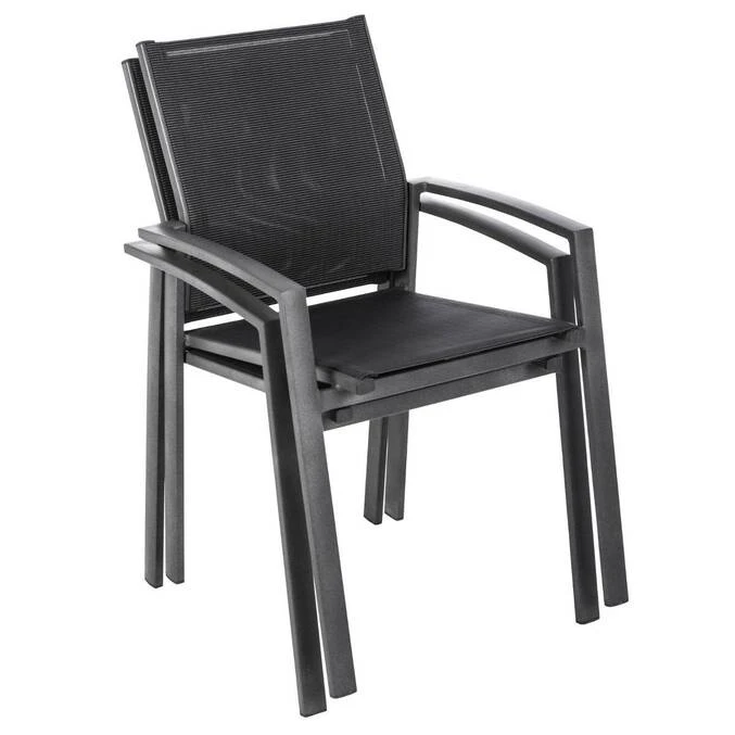 Fauteuil De Jardin Empilable Axiome Poivre & Graphite 2 Fauteuil De Jardin Empilable Axiome Poivre & Graphite – Image 2