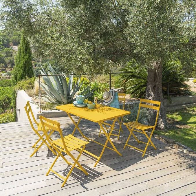 Table De Jardin Pliante Rectangulaire Greensboro Jaune Moutarde 1 Table De Jardin Pliante Rectangulaire Greensboro Jaune Moutarde
