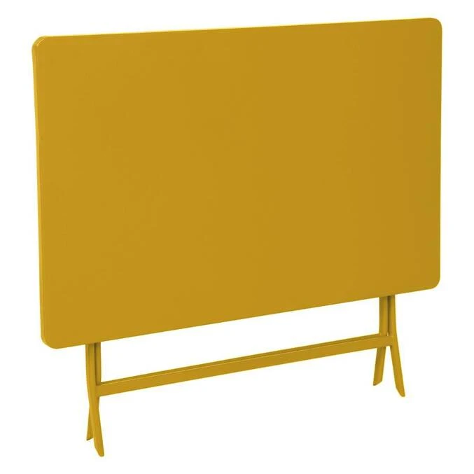 Table De Jardin Pliante Rectangulaire Greensboro Jaune Moutarde 4 Table De Jardin Pliante Rectangulaire Greensboro Jaune Moutarde – Image 4