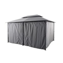 Tonnelle Rectangulaire Thira Ardoise 7 Tonnelle Rectangulaire Thira Ardoise -Maison du jardin Magasin 00W075590C