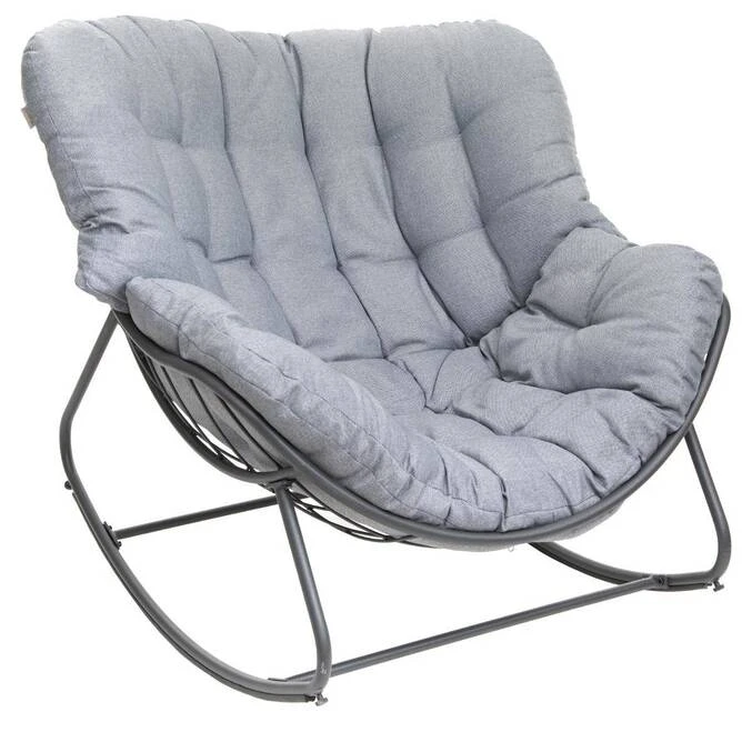 Fauteuil Oeuf à Bascule De Jardin Paopao Roche & Graphite 2 Fauteuil Oeuf à Bascule De Jardin Paopao Roche & Graphite – Image 2
