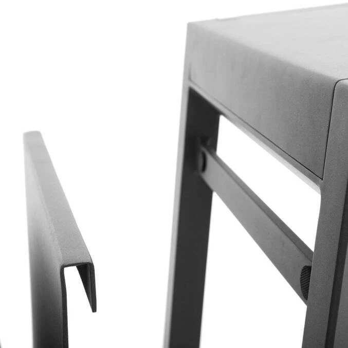 Table D'appoint De Jardin Carrée Allure Graphite 2 Table D'appoint De Jardin Carrée Allure Graphite – Image 2