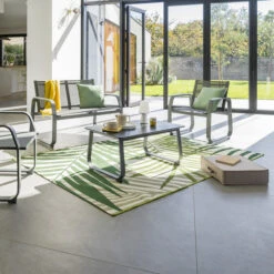 ATMOSPHERA Tapis D'intérieur Et D'extérieur Motif Tropical Green