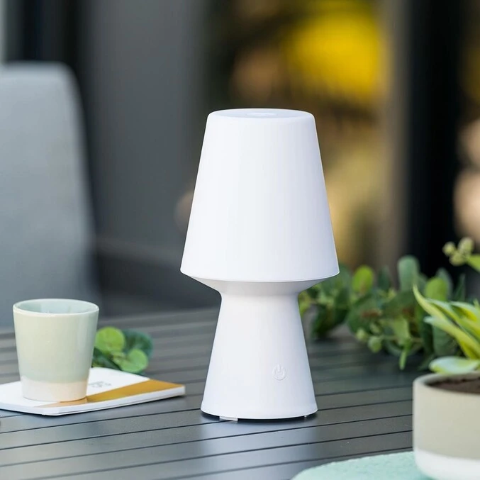 ATMOSPHERA Lampe Nomade LED D'extérieur Blanche Wiza 1 ATMOSPHERA Lampe Nomade LED D'extérieur Blanche Wiza