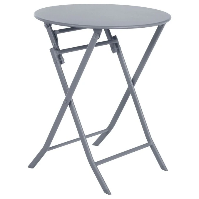 Table De Jardin Pliante Ronde Greensboro Gris Quartz 2 Table De Jardin Pliante Ronde Greensboro Gris Quartz – Image 2