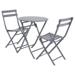 Table De Jardin Pliante Ronde Greensboro Gris Quartz 7 Table De Jardin Pliante Ronde Greensboro Gris Quartz -Maison du jardin Magasin 00W077760C