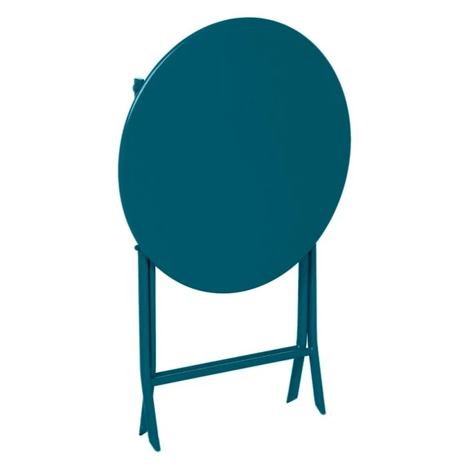 Table De Jardin Pliante Ronde Greensboro Bleu Canard 4 Table De Jardin Pliante Ronde Greensboro Bleu Canard – Image 4