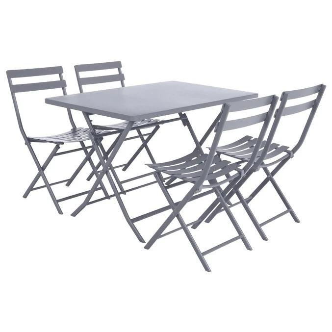 Table De Jardin Pliante Rectangulaire Greensboro Gris Quartz 3 Table De Jardin Pliante Rectangulaire Greensboro Gris Quartz – Image 3