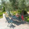 Table De Jardin Pliante Rectangulaire Greensboro Bleu Canard
