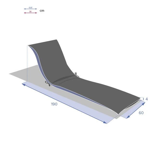 Coussin De Transat Korai Bleu Canard 5 Coussin De Transat Korai Bleu Canard – Image 5