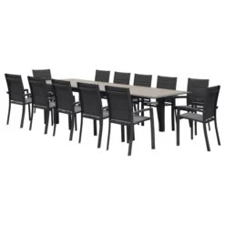 Table De Jardin Extensible Allure Effet Bois Muscade & Graphite 14 Table De Jardin Extensible Allure Effet Bois Muscade & Graphite -Maison du jardin Magasin 00W077813D