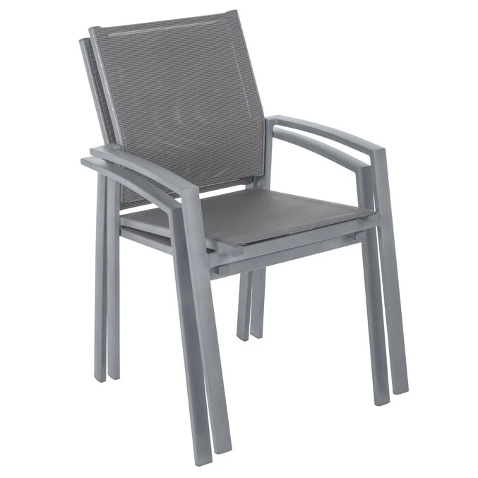 Fauteuil De Jardin Empilable Axiome Silex & Gris Quartz 2 Fauteuil De Jardin Empilable Axiome Silex & Gris Quartz – Image 2