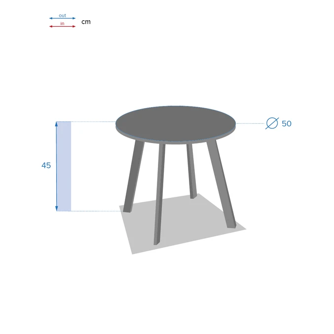 Table D'appoint De Jardin Ronde Saona Bordeaux Mat 3 Table D'appoint De Jardin Ronde Saona Bordeaux Mat – Image 3