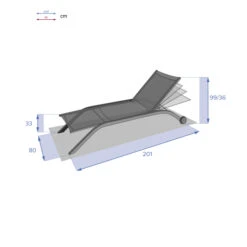 Transat Milenio Bleu Canard & Graphite 15 Transat Milenio Bleu Canard & Graphite -Maison du jardin Magasin 00W077857H