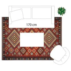 ATMOSPHERA Tapis D'intérieur Et D'extérieur Kilim 10 ATMOSPHERA Tapis D'intérieur Et D'extérieur Kilim -Maison du jardin Magasin 00W077863E