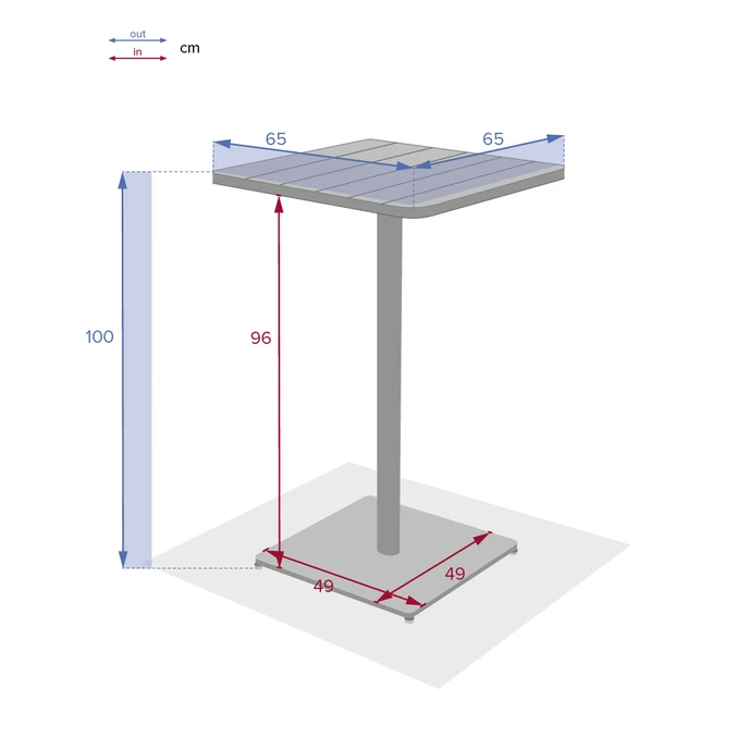 Table Haute De Jardin Phuket Graphite 5 Table Haute De Jardin Phuket Graphite – Image 5