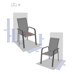 Fauteuil De Jardin Haut Empilable Essio Anthracite & Graphite 7 Fauteuil De Jardin Haut Empilable Essio Anthracite & Graphite -Maison du jardin Magasin 00W077891D