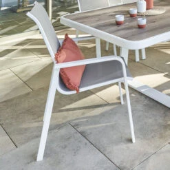 Fauteuil De Jardin Dossier Haut Empilable Essio Noisette & Blanc 7 Fauteuil De Jardin Dossier Haut Empilable Essio Noisette & Blanc -Maison du jardin Magasin 00W077893D