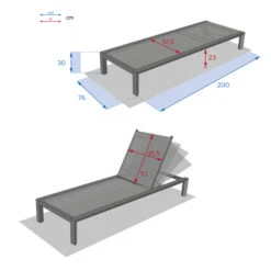 Lit De Piscine Évasion Anthracite & Graphite 17 Lit De Piscine Évasion Anthracite & Graphite -Maison du jardin Magasin 00W077906I
