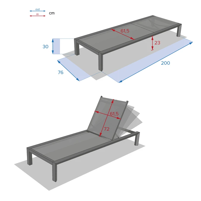 Lit De Piscine Évasion Anthracite & Graphite 9 Lit De Piscine Évasion Anthracite & Graphite – Image 9