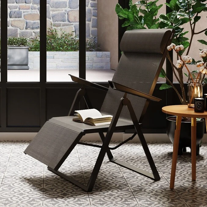 Fauteuil De Jardin Inclinable Decima Anthracite & Graphite 7 Fauteuil De Jardin Inclinable Decima Anthracite & Graphite – Image 7