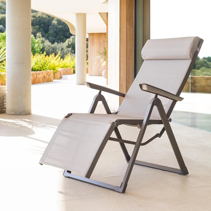 Fauteuil De Jardin Inclinable Decima Noisette & Praline 1 Fauteuil De Jardin Inclinable Decima Noisette & Praline