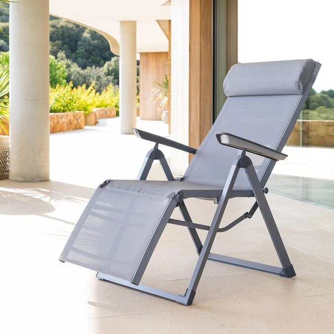 Fauteuil De Jardin Inclinable Decima Ardoise & Gris Quartz 1 Fauteuil De Jardin Inclinable Decima Ardoise & Gris Quartz