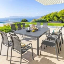 Table De Jardin Extensible Carrée Paradize Graphite