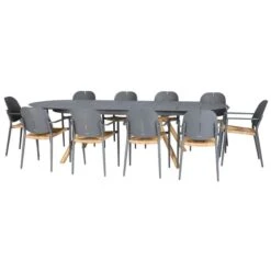 Table De Jardin Extensible Ovale Rubby Graphite 11 Table De Jardin Extensible Ovale Rubby Graphite -Maison du jardin Magasin 00W077950D