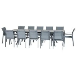 Table De Jardin Extensible Pulpy Gris Quartz 12 Table De Jardin Extensible Pulpy Gris Quartz -Maison du jardin Magasin 00W077953E