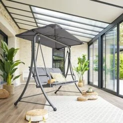 Balancelle Lako Ardoise & Graphite 12 Balancelle Lako Ardoise & Graphite -Maison du jardin Magasin 00W079274F