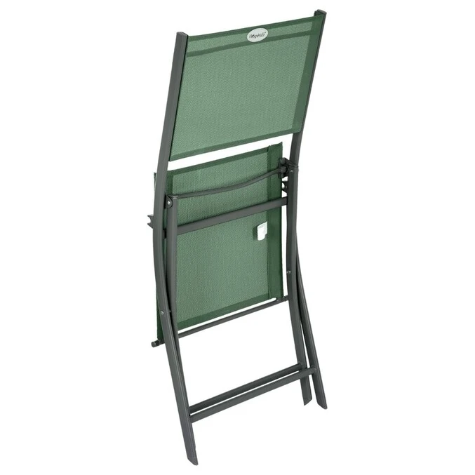 Lot De 4 Chaises De Jardin Pliantes Modula Vert Olive & Graphite 3 Lot De 4 Chaises De Jardin Pliantes Modula Vert Olive & Graphite – Image 3