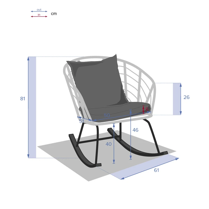 Fauteuil à Bascule Cherone 7 Fauteuil à Bascule Cherone – Image 7