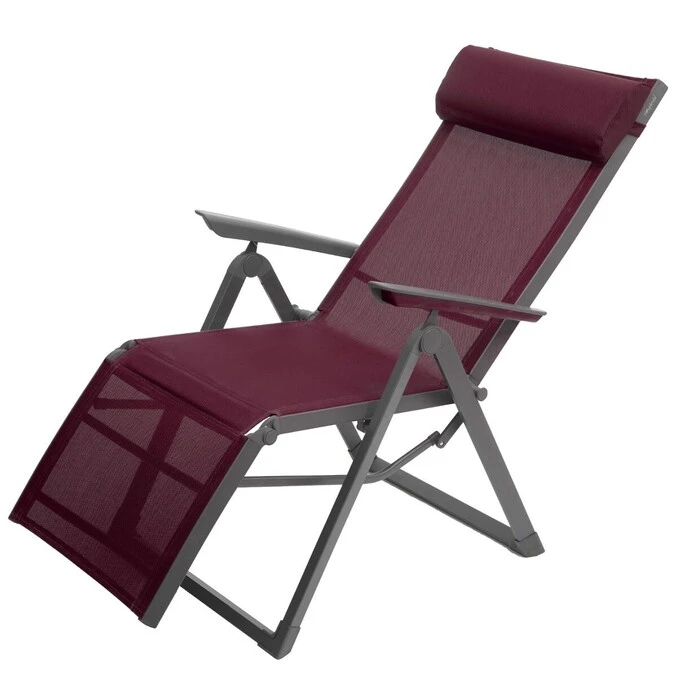 Fauteuil De Jardin Inclinable Decima Bordeaux & Graphite 2 Fauteuil De Jardin Inclinable Decima Bordeaux & Graphite – Image 2