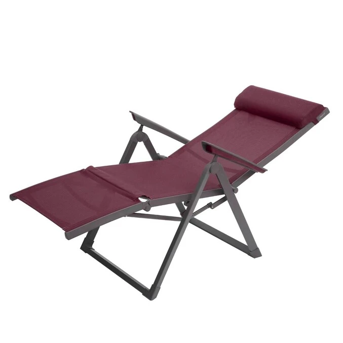 Fauteuil De Jardin Inclinable Decima Bordeaux & Graphite 4 Fauteuil De Jardin Inclinable Decima Bordeaux & Graphite – Image 4