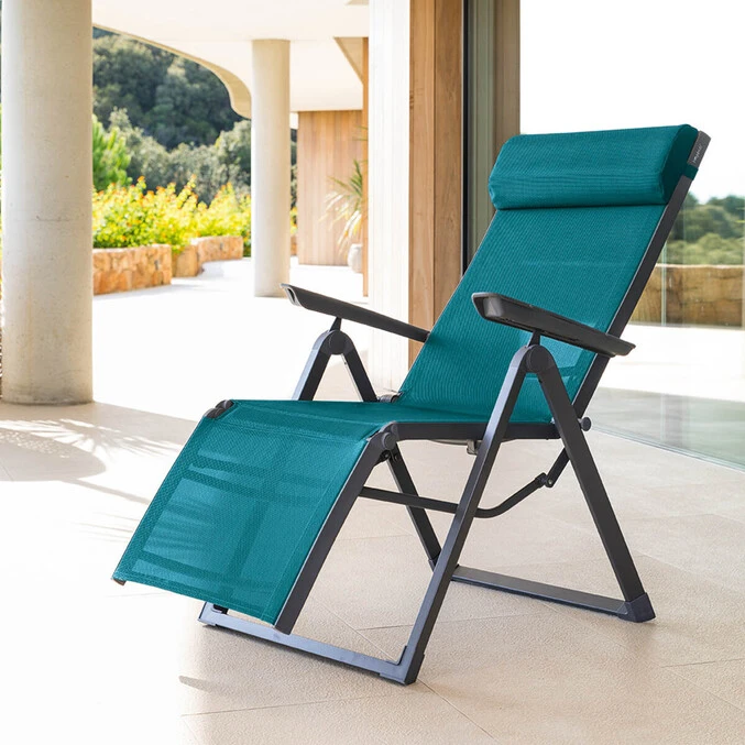 Fauteuil De Jardin Inclinable Decima Bleu Canard & Graphite 1 Fauteuil De Jardin Inclinable Decima Bleu Canard & Graphite