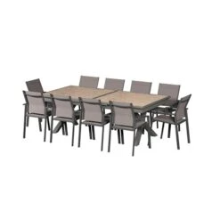 Table De Jardin Extensible Axiome Effet Bois Honey & Praline 12 Table De Jardin Extensible Axiome Effet Bois Honey & Praline -Maison du jardin Magasin 00W079369D