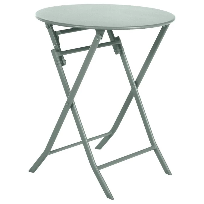 Table De Jardin Pliante Ronde Greensboro Vert Olive 2 Table De Jardin Pliante Ronde Greensboro Vert Olive – Image 2