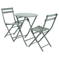 Table De Jardin Pliante Ronde Greensboro Vert Olive 7 Table De Jardin Pliante Ronde Greensboro Vert Olive -Maison du jardin Magasin 00W079376C